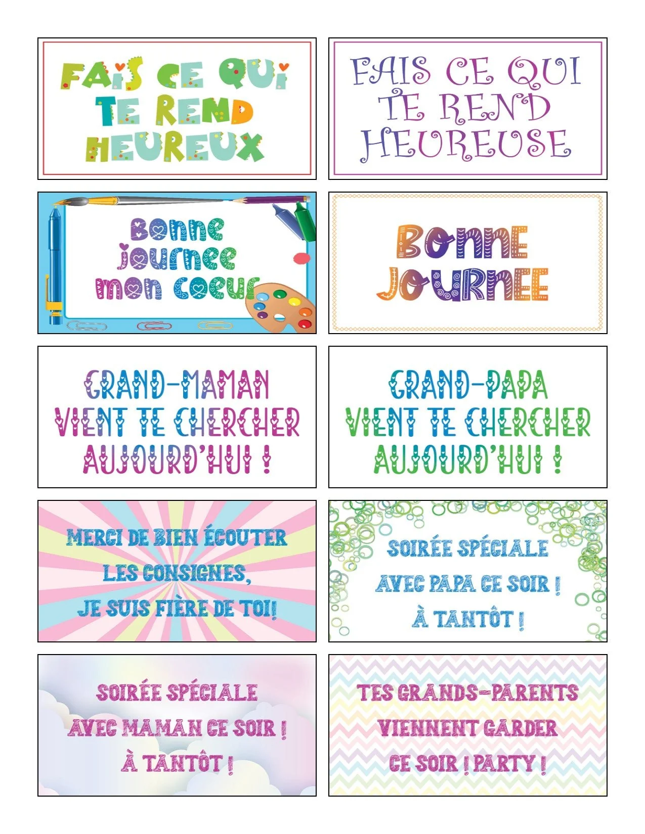 400+ mots de boîte à lunch - Image 4