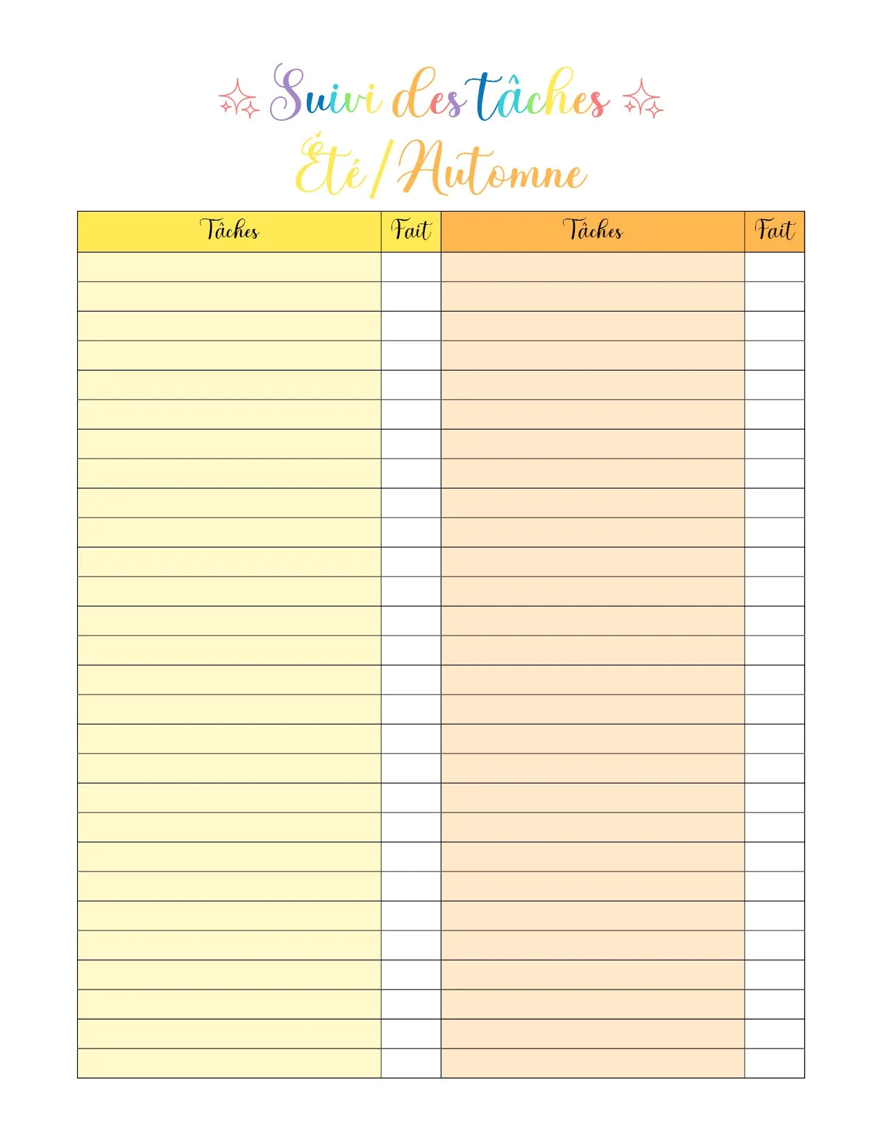 Feuillets de tâches et organisation - Image 7