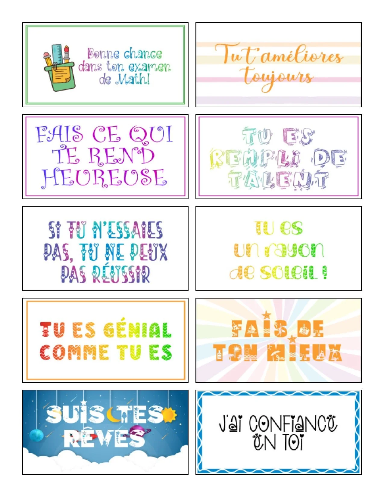 110 mots d'encouragement de boîte à lunch - Image 10