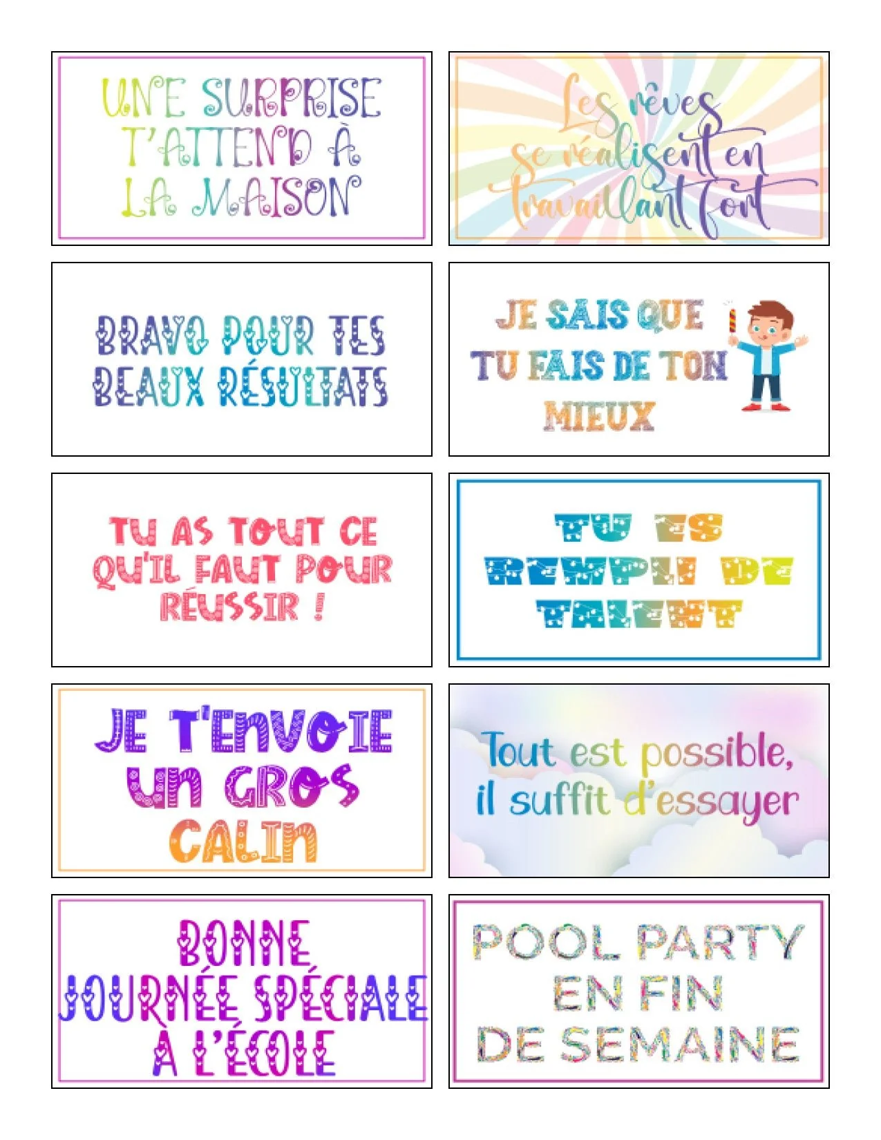 110 mots d'encouragement de boîte à lunch - Image 11