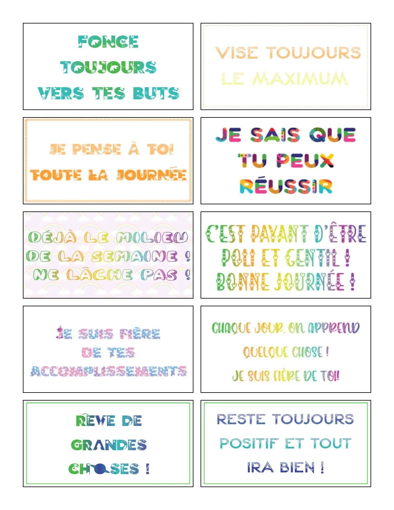 110 mots d'encouragement de boîte à lunch - Image 3