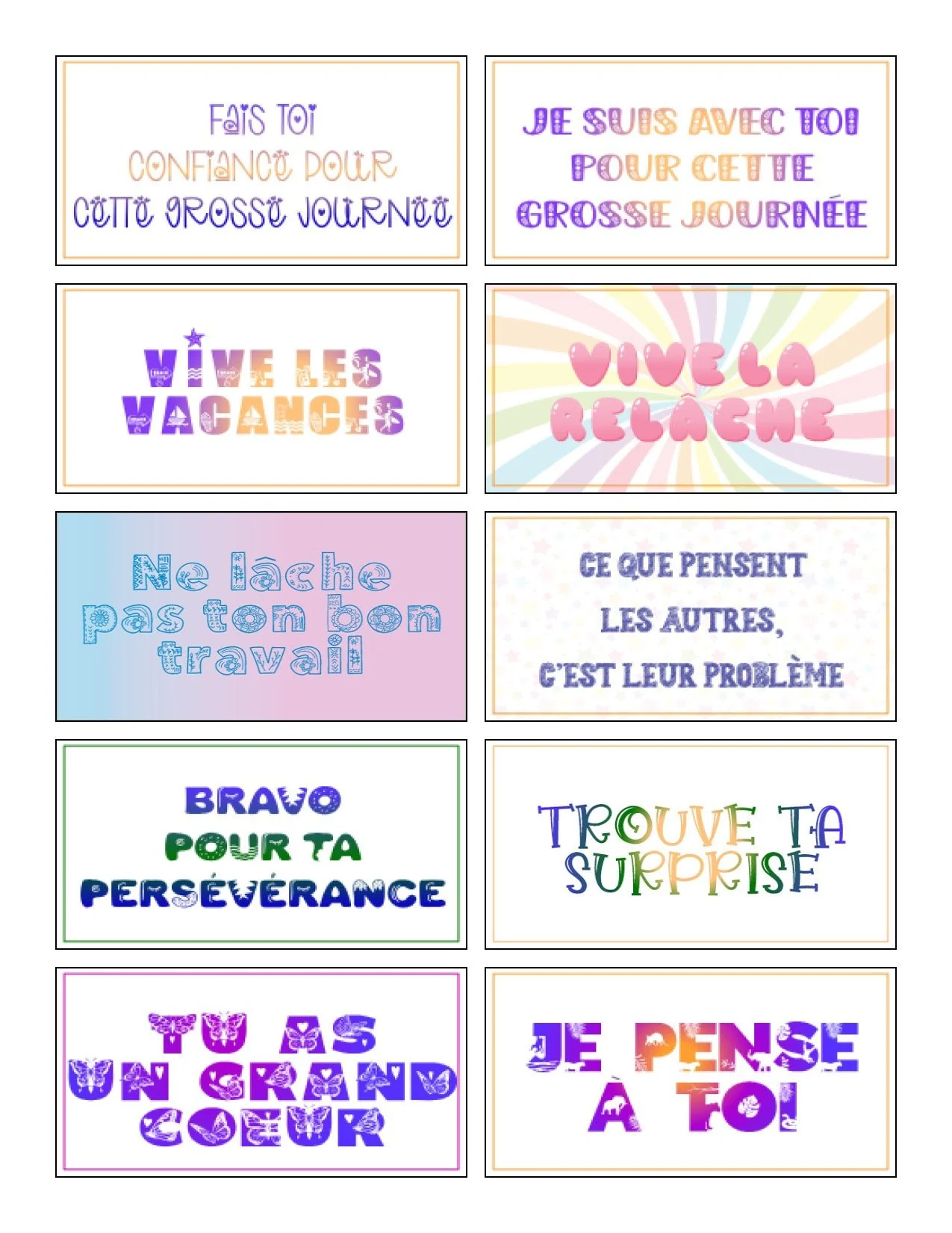 110 mots d'encouragement de boîte à lunch - Image 4