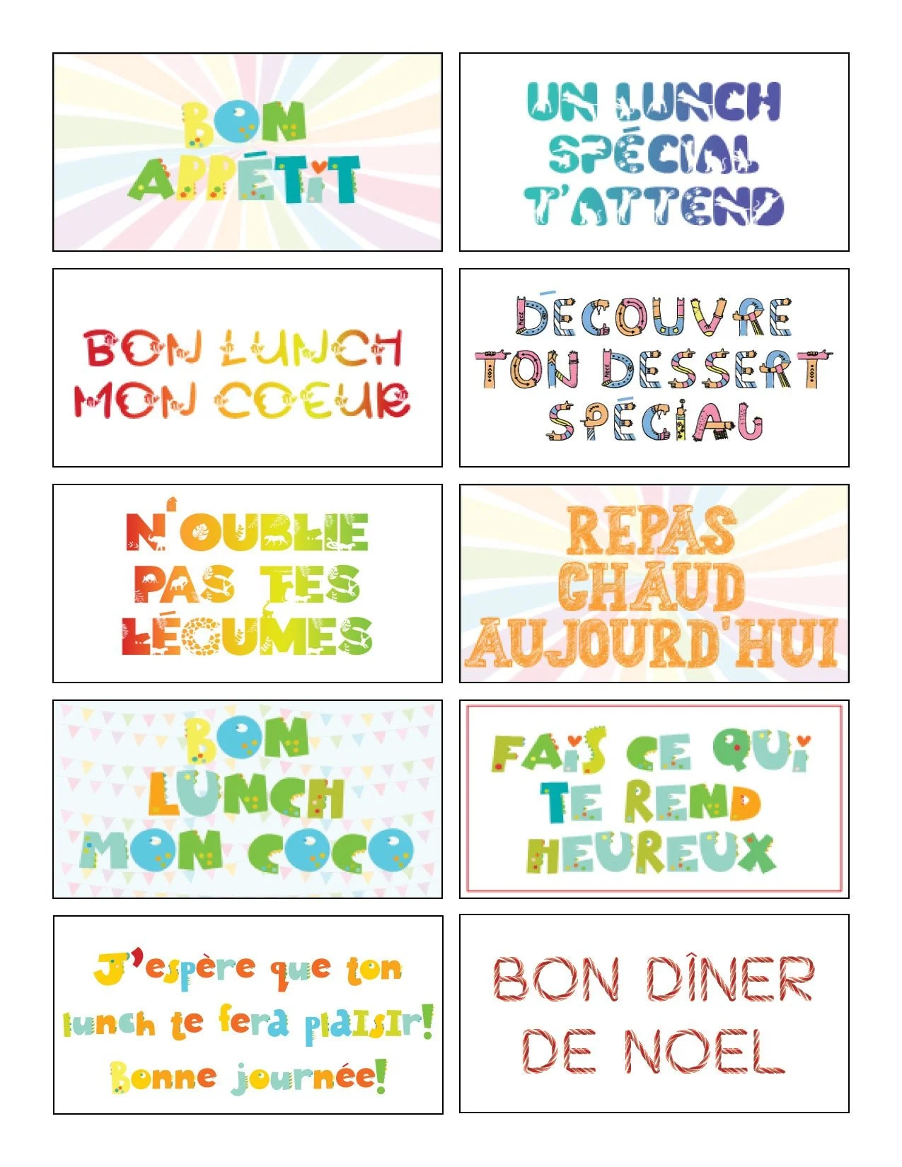 110 mots d'encouragement de boîte à lunch - Image 5