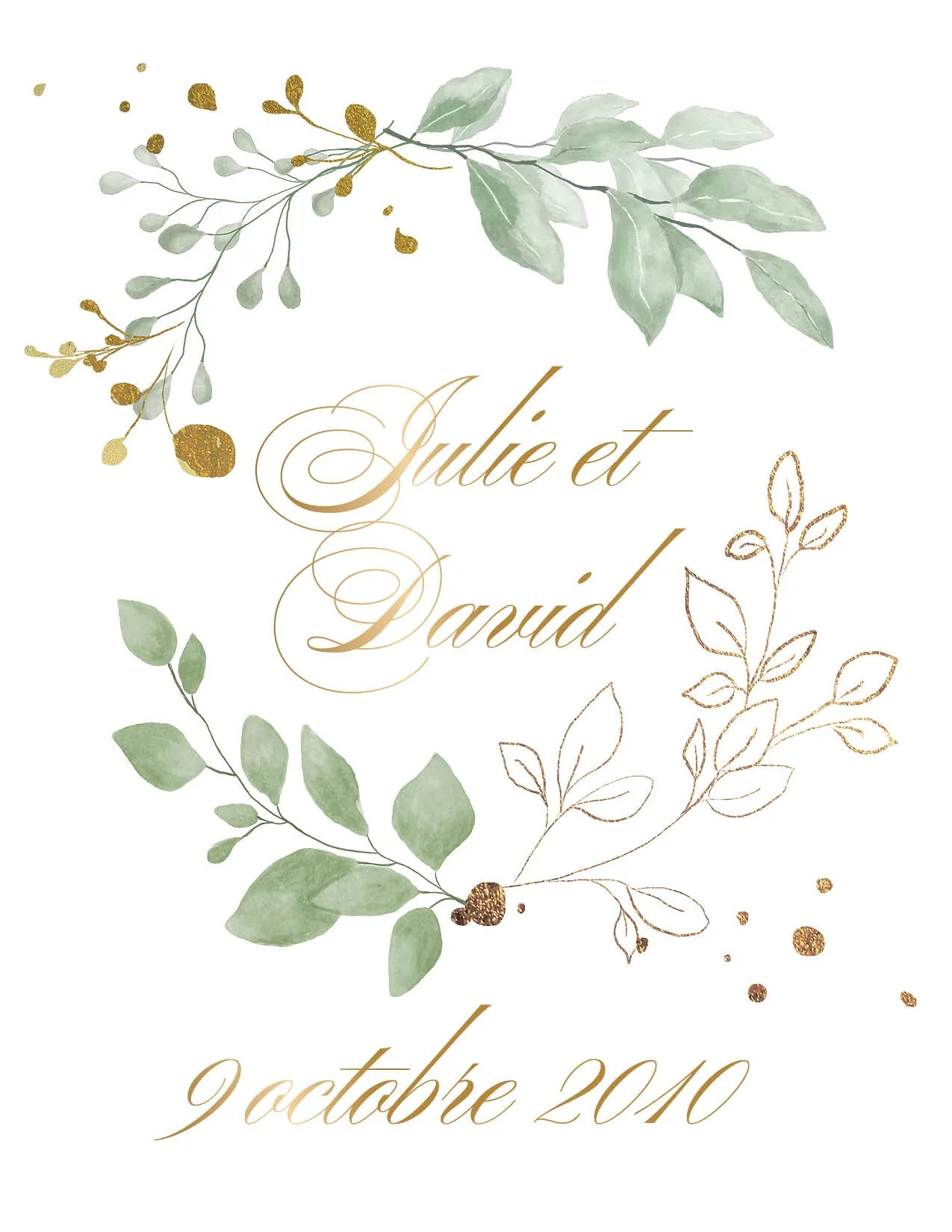 Personnalisation du planificateur de Mariage