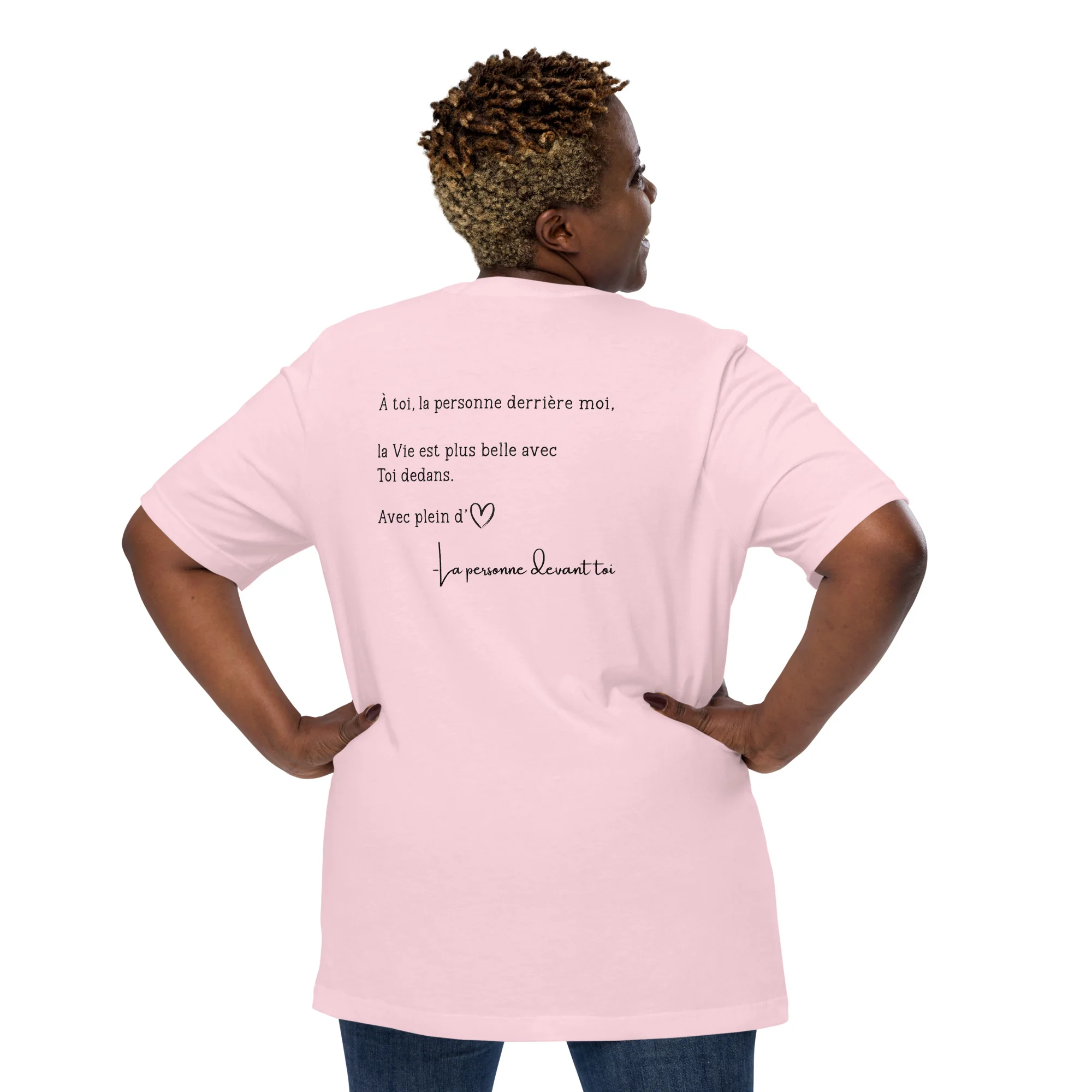 T-shirt unisexe - Belle avec toi - Image 10