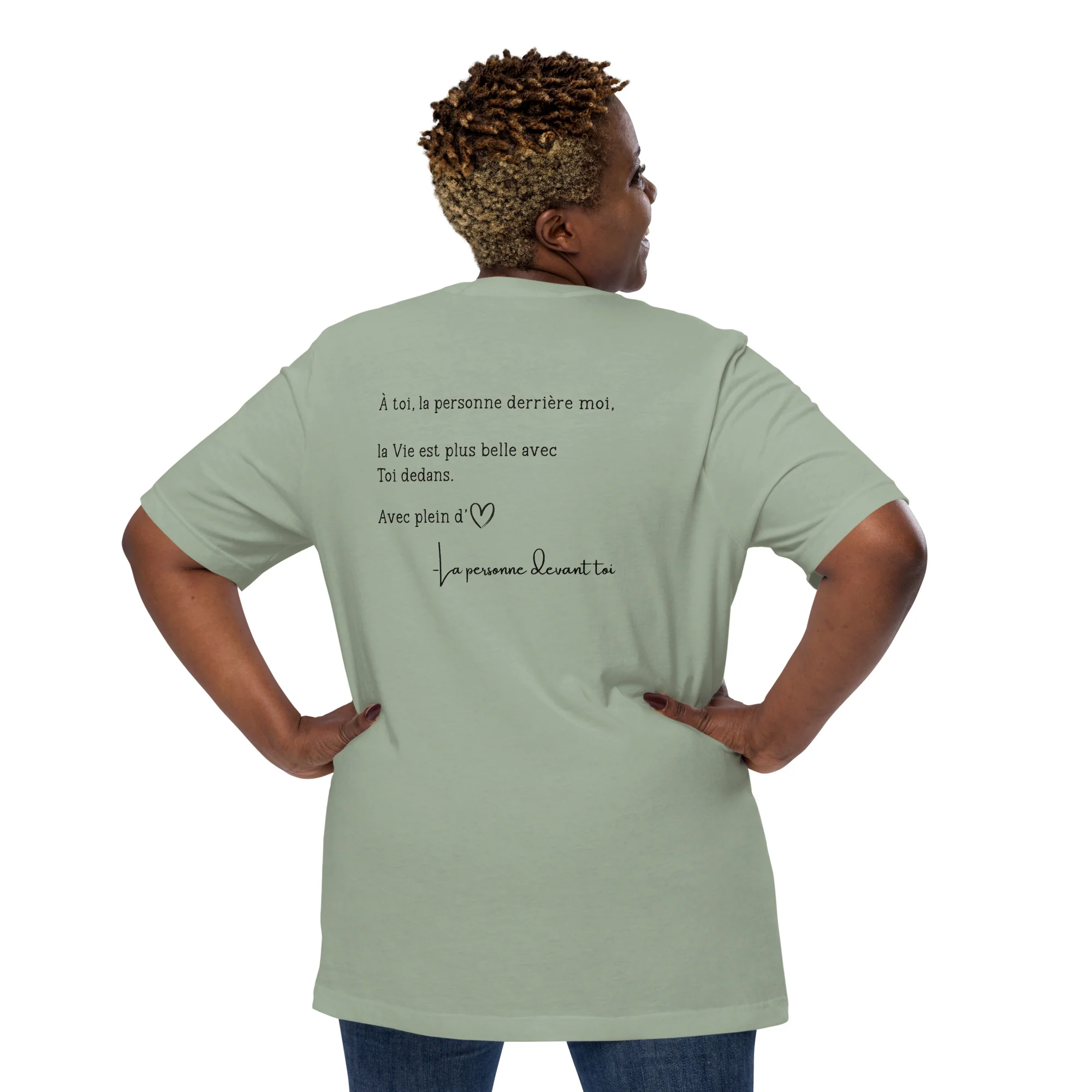 T-shirt unisexe - Belle avec toi - Image 12