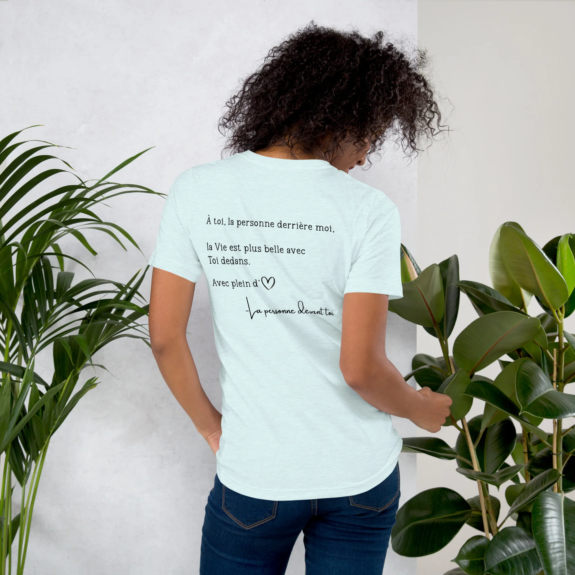 T-shirt unisexe - Belle avec toi - Image 19