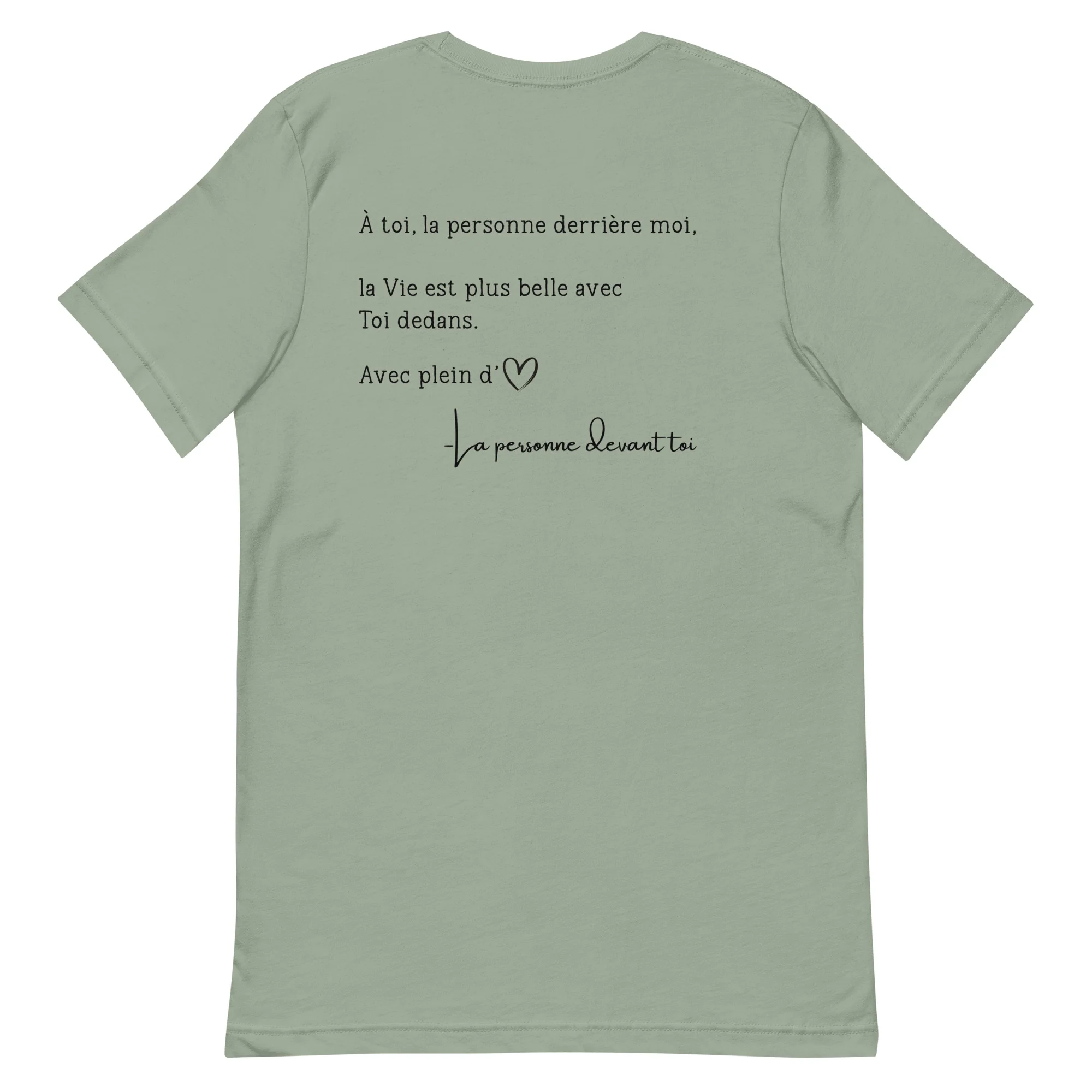 T-shirt unisexe - Belle avec toi - Image 8