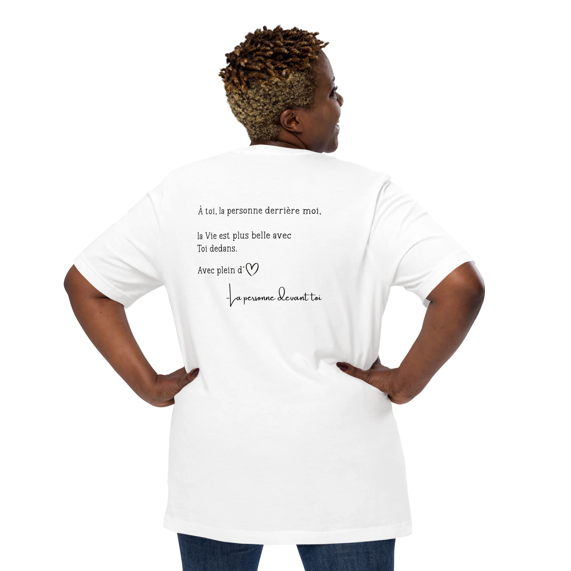 T-shirt unisexe - Belle avec toi - Image 9