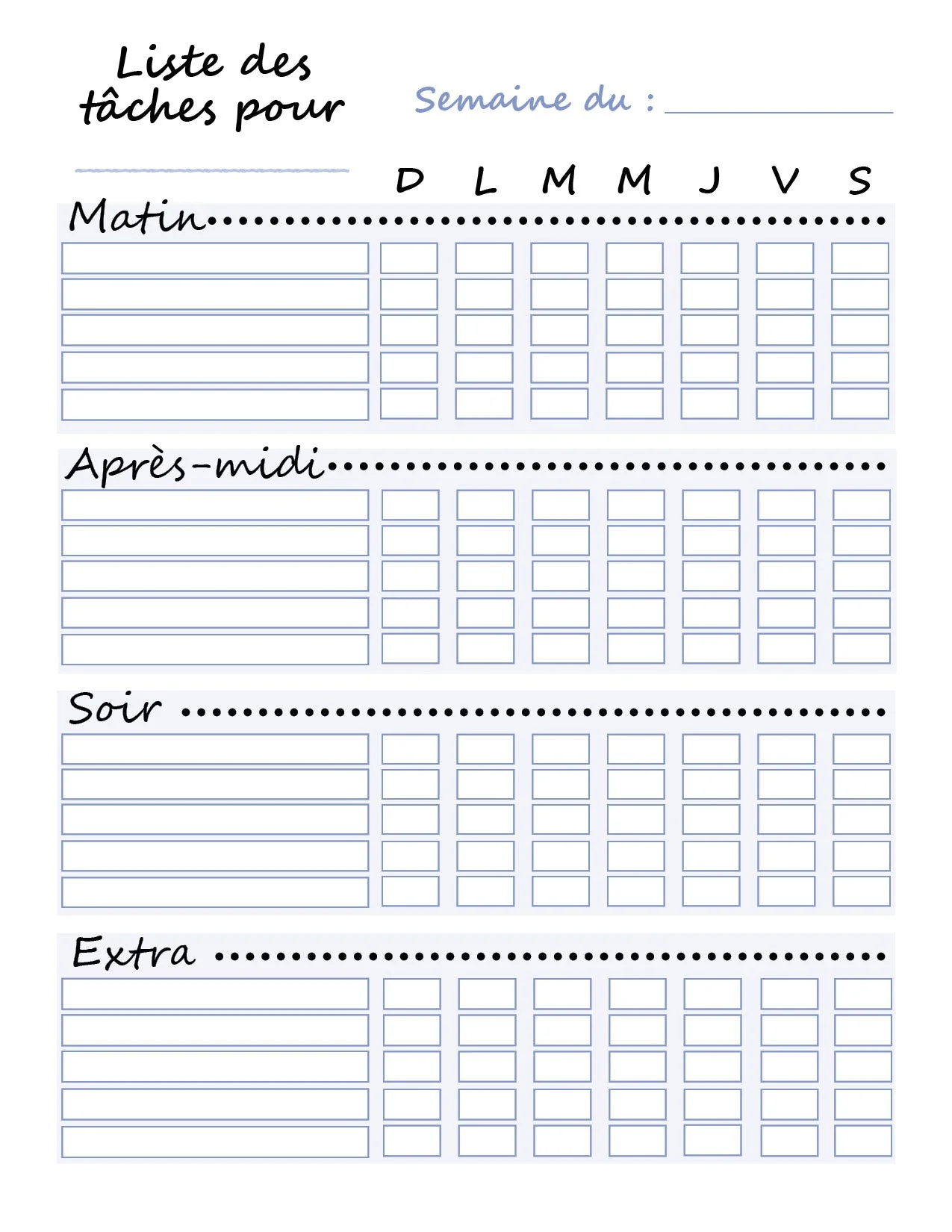 Tableau des tâches quotidiennes pour enfants - Image 4